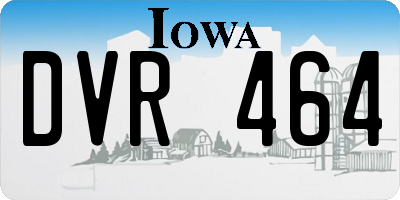 IA license plate DVR464