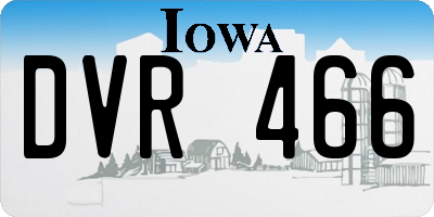IA license plate DVR466