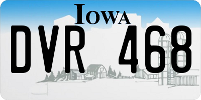 IA license plate DVR468