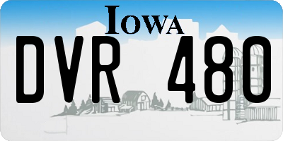 IA license plate DVR480