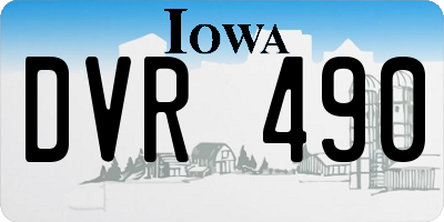 IA license plate DVR490