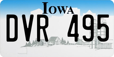 IA license plate DVR495