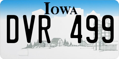 IA license plate DVR499