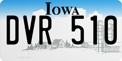IA license plate DVR510
