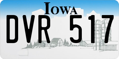 IA license plate DVR517