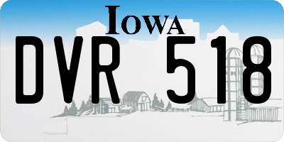 IA license plate DVR518