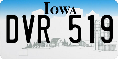 IA license plate DVR519