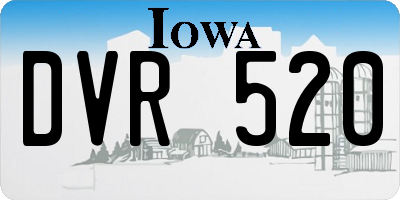 IA license plate DVR520