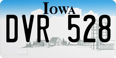 IA license plate DVR528