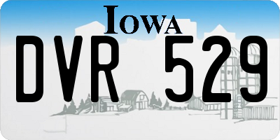 IA license plate DVR529