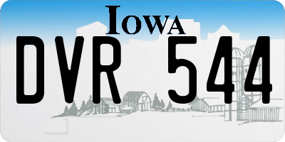 IA license plate DVR544