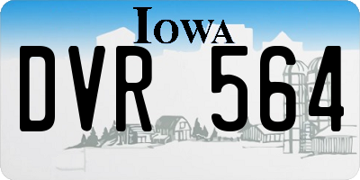 IA license plate DVR564