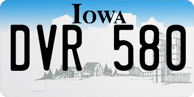 IA license plate DVR580