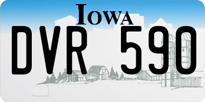 IA license plate DVR590