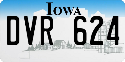 IA license plate DVR624