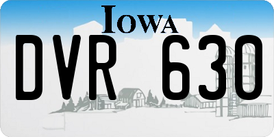 IA license plate DVR630