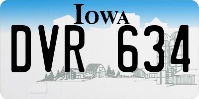 IA license plate DVR634