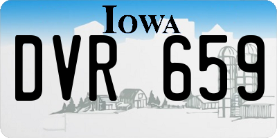 IA license plate DVR659