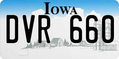 IA license plate DVR660