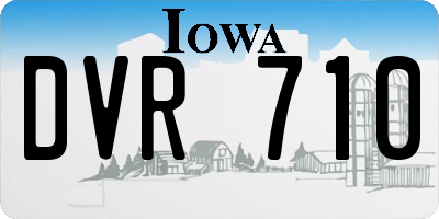 IA license plate DVR710