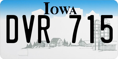 IA license plate DVR715