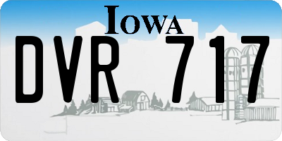 IA license plate DVR717