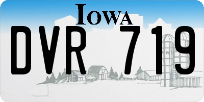 IA license plate DVR719