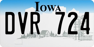 IA license plate DVR724