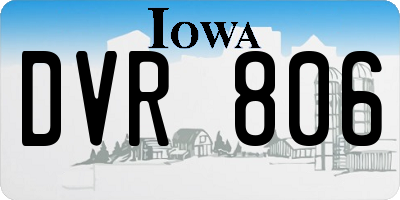 IA license plate DVR806