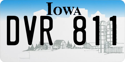 IA license plate DVR811