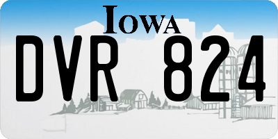 IA license plate DVR824