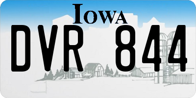 IA license plate DVR844