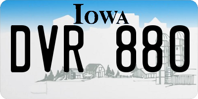 IA license plate DVR880