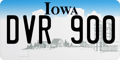 IA license plate DVR900