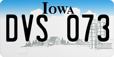 IA license plate DVS073