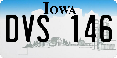 IA license plate DVS146