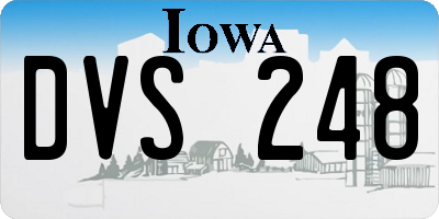 IA license plate DVS248