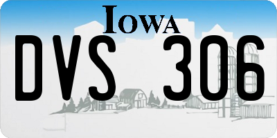 IA license plate DVS306