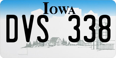 IA license plate DVS338