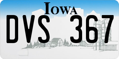 IA license plate DVS367