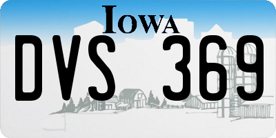 IA license plate DVS369