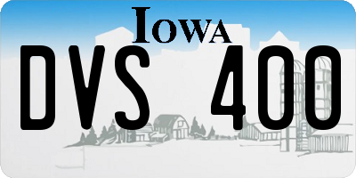 IA license plate DVS400