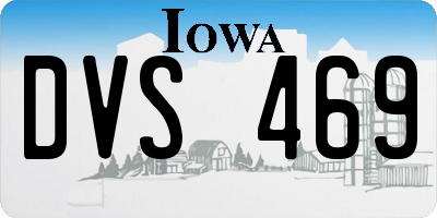 IA license plate DVS469