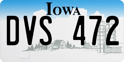 IA license plate DVS472