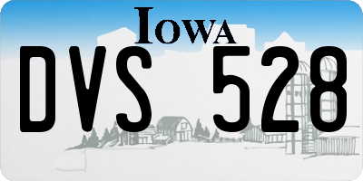 IA license plate DVS528
