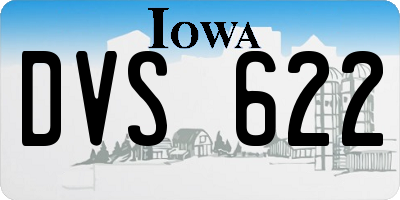 IA license plate DVS622