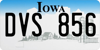 IA license plate DVS856