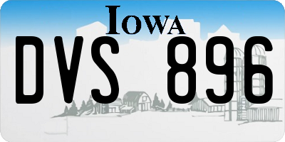 IA license plate DVS896