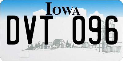 IA license plate DVT096
