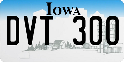 IA license plate DVT300